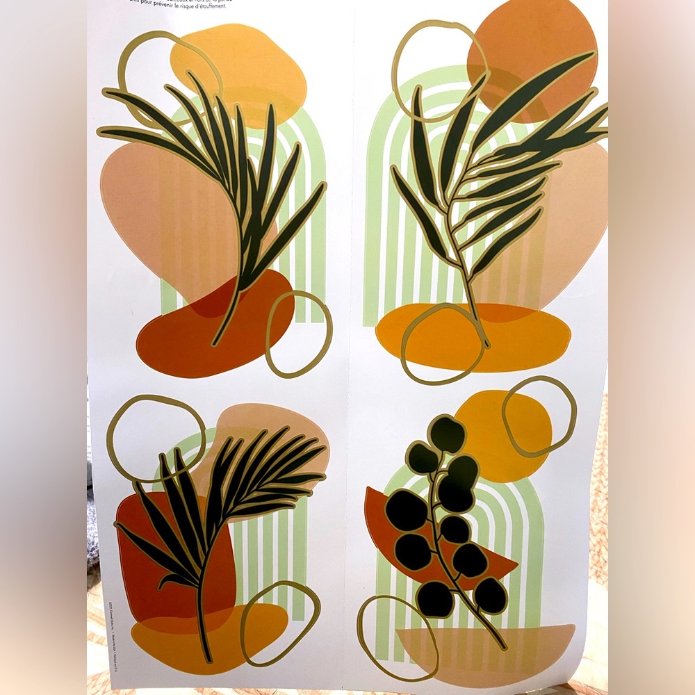 boho wall decor decals